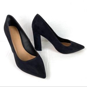 ASOS design Palmer pointed high hill pumps in blk